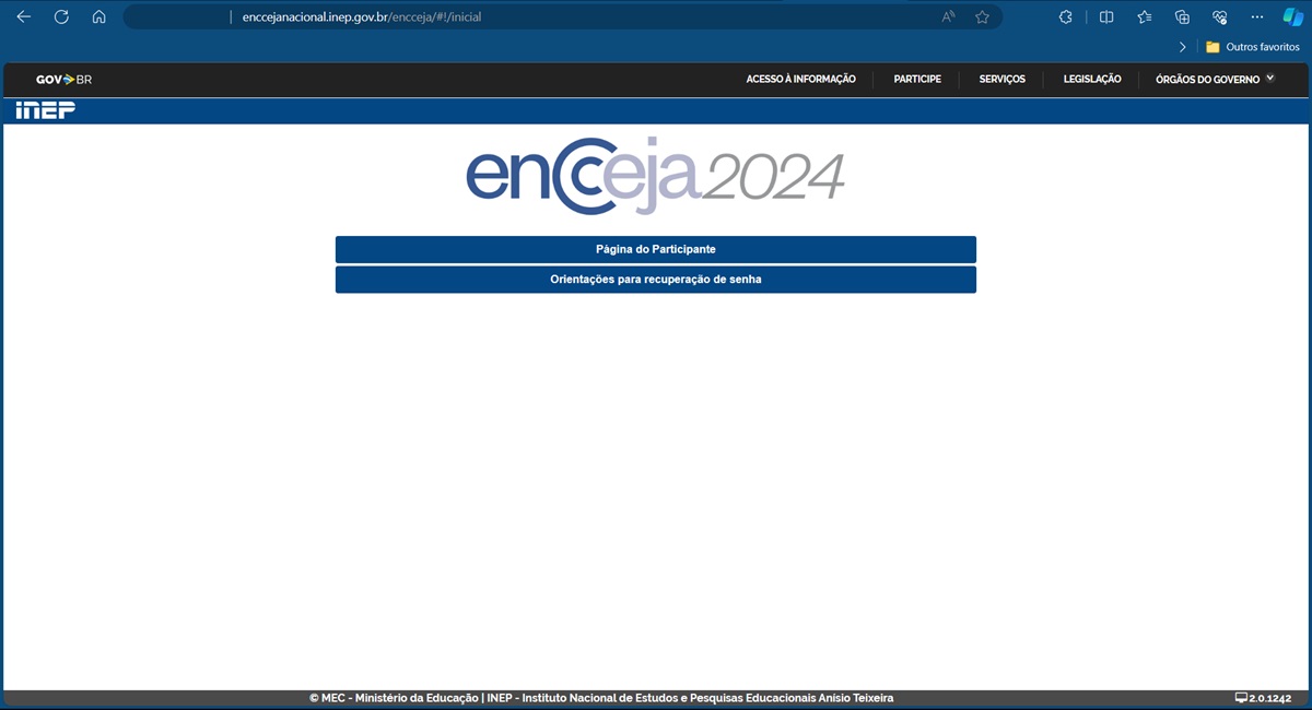 Portal Encceja Nacional 